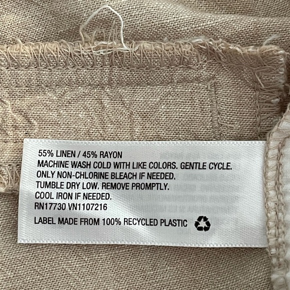 A New Day Pleat Front Linen Trousers - Picture 3 of 5